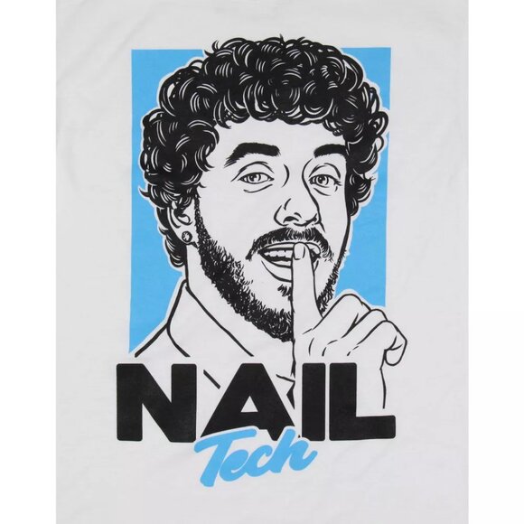 NEW Jack Harlow Men's Nail Tech Song Character Rapper Adult Music T-Shirt Tee - Picture 2 of 12